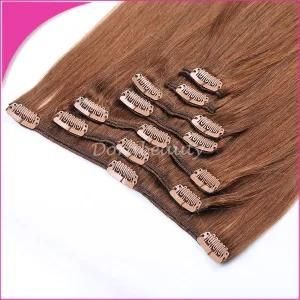 High Quality 100% Brazilian Virgin Hair Clips in Hair