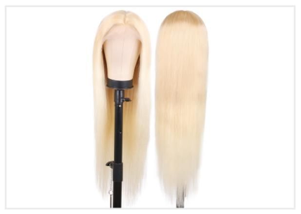 Women 13X4 Blonde Color Lace Front Human Hair 613 Wigs