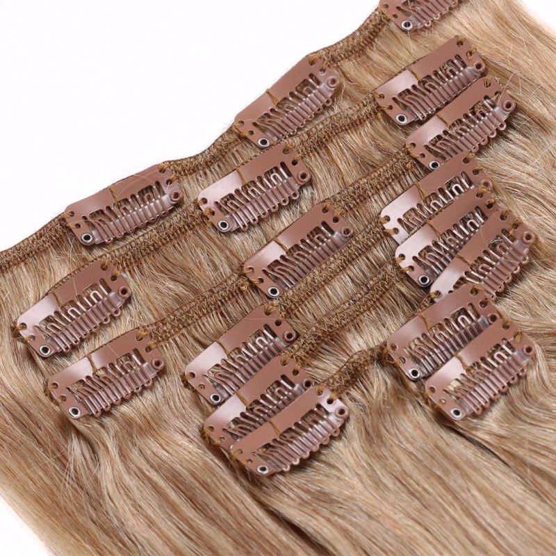 Light Brown Clip on Hair Extension