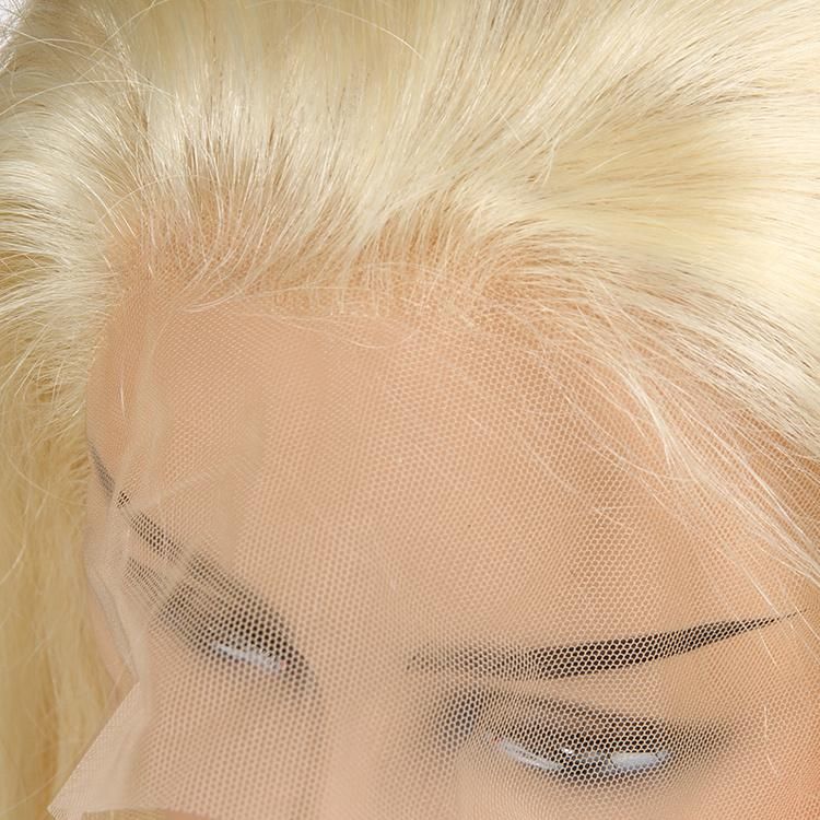 Raw Virgin Brazilian Human Hair 12A Grade Transparent HD Full Lace Blonde 613 Bob Human Hair Wigs