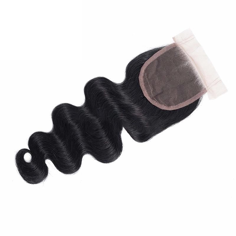 HD Lace Hand Tied Human Hair Piece Frontal Closure for Front Lace Wig with Hair Extensions