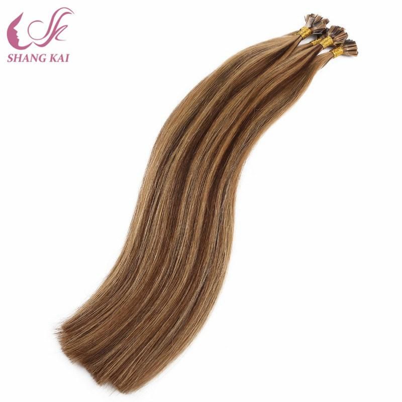Cuticle Aligned Virgin Hair Indian Mix Piano Color Keratin Pre Bonded Flat Tip Hair Aliexpress