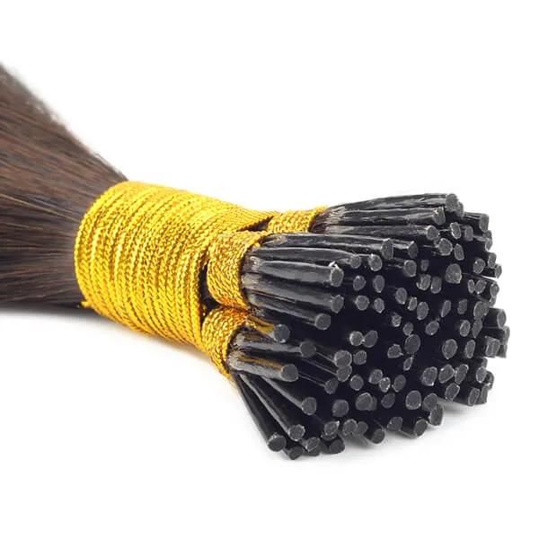 Natural and Straight Keratin I Tip Hair Extensions for Women