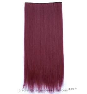 Five Clips and Hair Long Straight Hair Clip Hair Extension