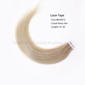 P#18-613 Raw Unprocessed Virgin Chinese Brown Human Hair for PU Tape in Extensions
