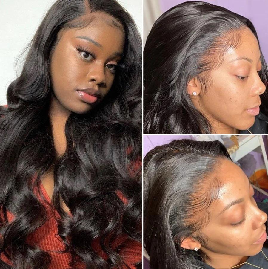 Kbeth Human Hair Wig for Black Ladiesbody Wave Natural Hair Remy Virgin Hair Wig 30 Inch Women Body Wavy Girls Hair Full Lace Density Lady Wigs