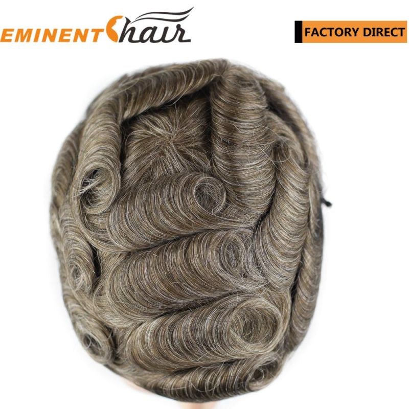 Men′s Toupee--Natural Hairline Lace Front Toupee--Human Hair Toupee