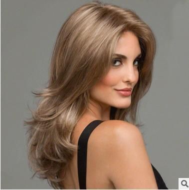 Cheap Short Brown Natural Synthetic Hair Wavy Bob Wig for Women 16 Inches