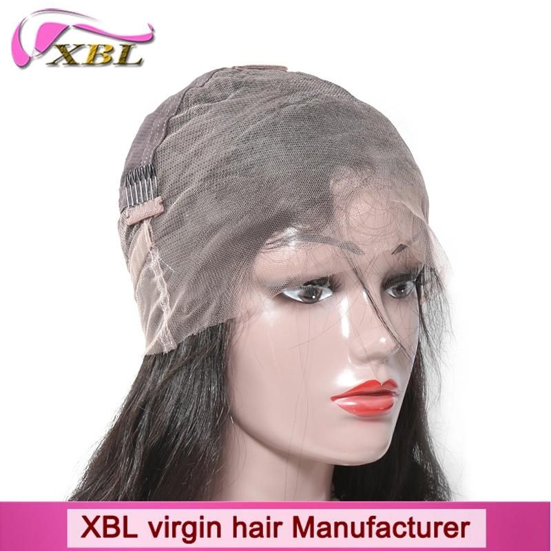 100% Virgin Human Hair Elegant Straight Full Lace Wig