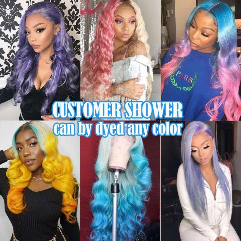 13X4 613 Lace Front Human Hair Wigs 16 Inch 613 Blonde Wig Body Wave Glueless Pre Plucked Hair Line