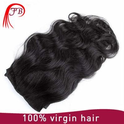 Hot Sale Clip-on Human Hair Mongolian Virgin Body Wave Hair Extension