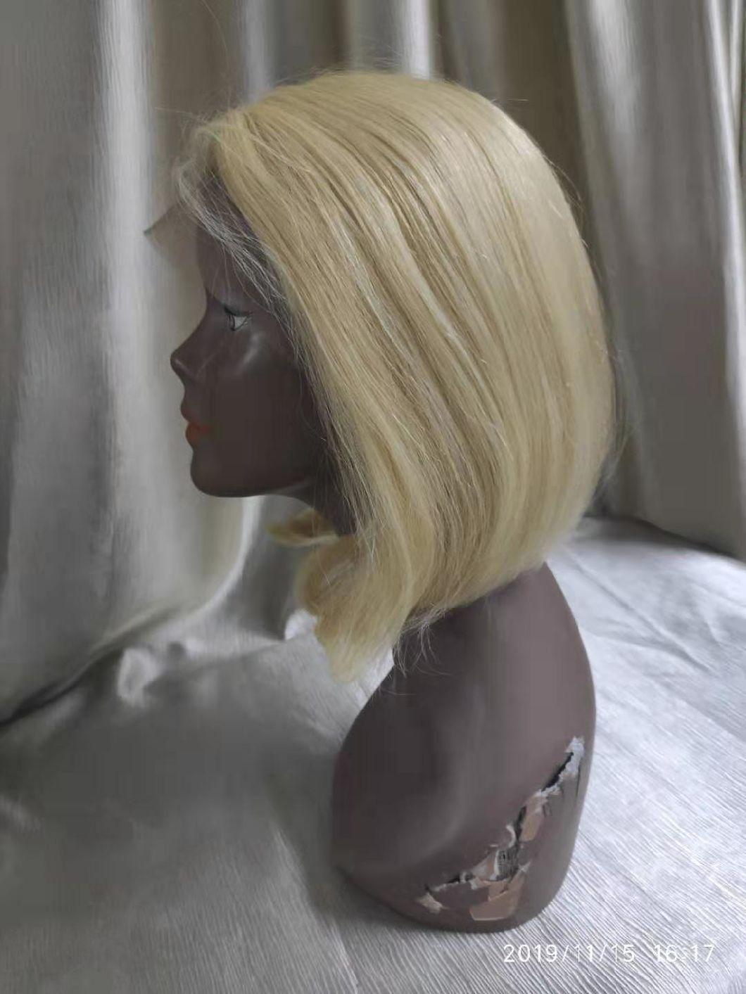 613# Blonde Color Mink Brazilian Human Hair Lace Bob Wig
