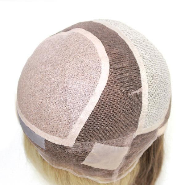 Lw2999 Lace with Silk Top Natural Human Hair Replacement for Women