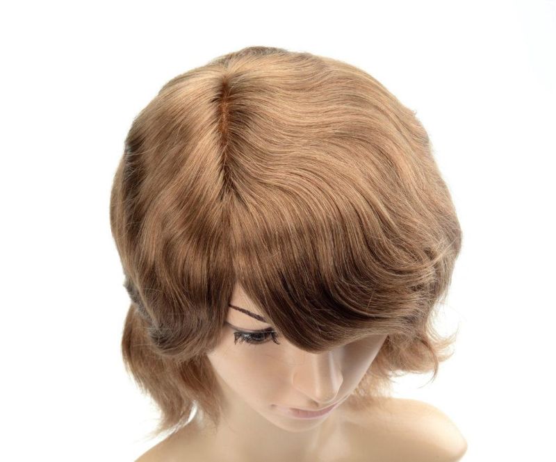 Custom Made Indian Remy Human Hair Lace Frontal Women Toupee