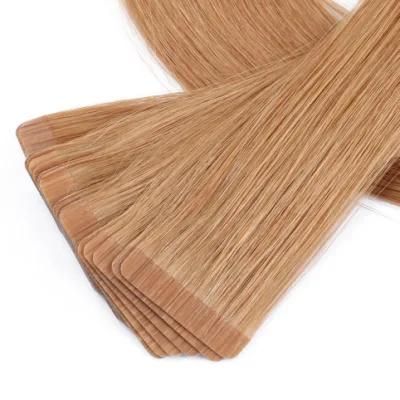 Straight PU Skin Weft Tape in Adhesives Remy Human Hair Extensions Remy Tape in Human Hair Adhesive Extension 12&quot; 16&quot; 20&quot; 20PCS