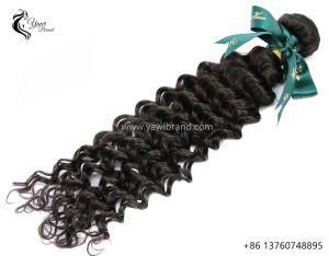 9A Peruvian Deep Wave 100% Human Hair Weft Natural Black Wholesale