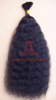 Virgin Remy Cuticles Intact Indian Human Hair Bulk Curly Human Hair Bulk