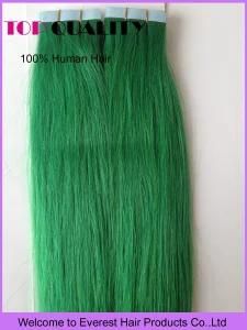 # Emerald PU Tape Skin Weaving Weft Brazilian Remy Human Hair