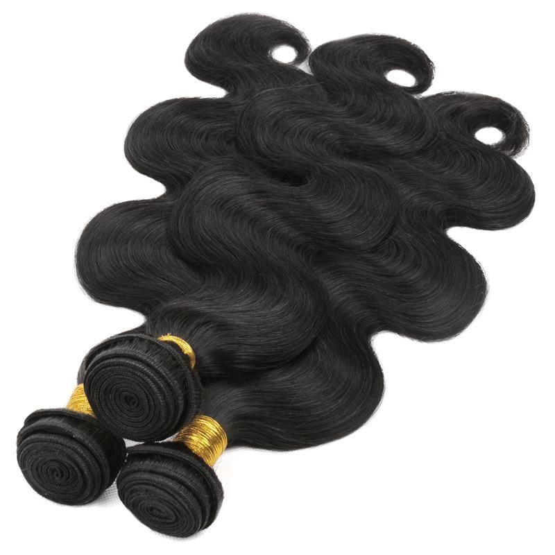 Body Wave Bundles Human Hair Brazilian Natural Black Hair Weave 4 Remy Human Hair Bundles Deals for Black Women Hair Extensions