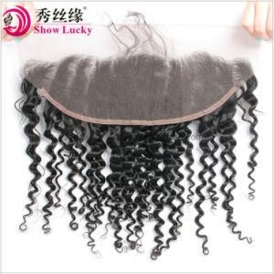 Top Quality Wholesale 100% Hair Extension Peruvian Virgin Human Hair 13*4 Full Lace Frontal Curly Closure Toupee