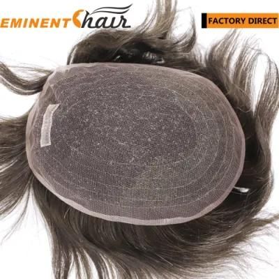 High Quality Human Hair Lace Hair Replacement