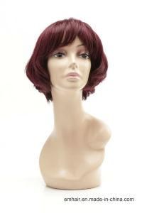 High Quality Color Burgundy# Short Bob 130% Density Human Full Lace Straight Hair Wig