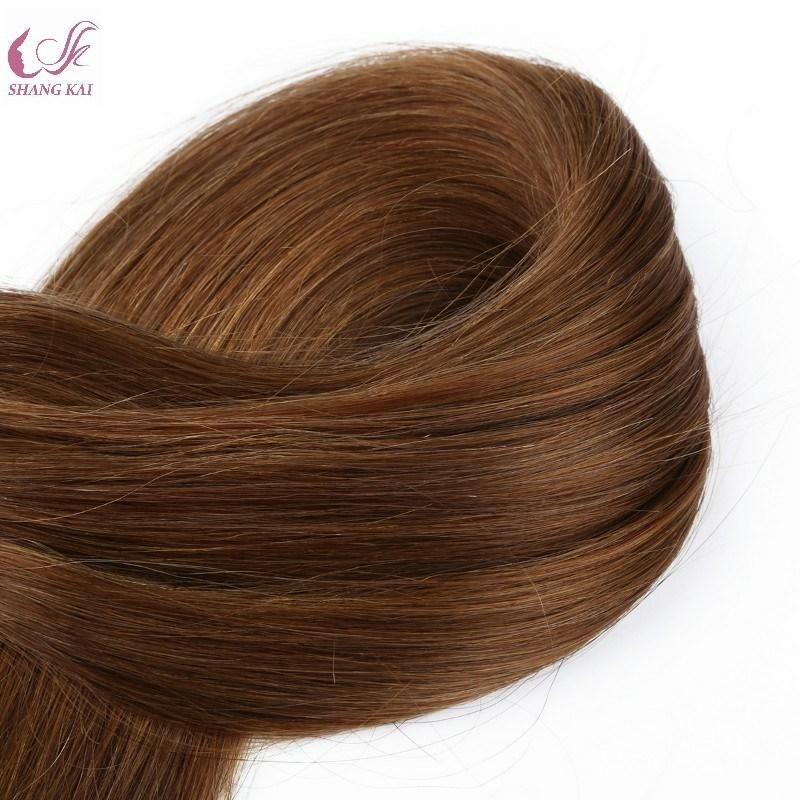 Brown Double Drawn Silicone Free Nail/U-Tip Hair Extensions