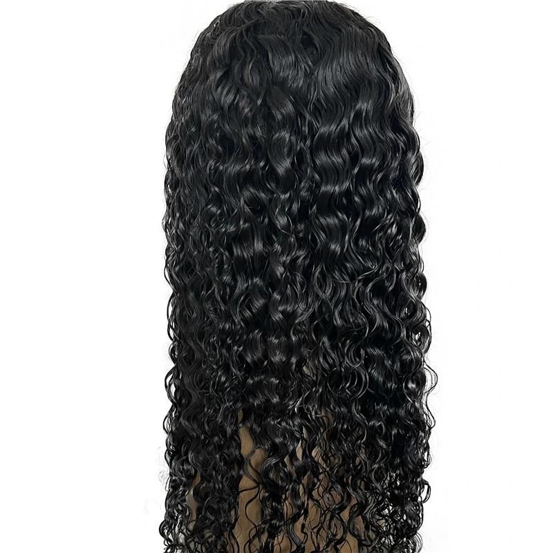 Water Wave Brazilian Human Hair Wigs 4*4 Lace Front Wigs for Black Women