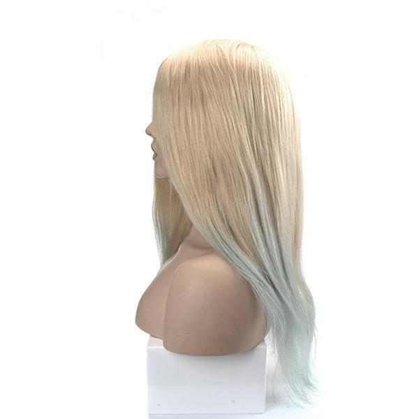 Dark Base Color Thin Skin Natural Hair Toupee for Women