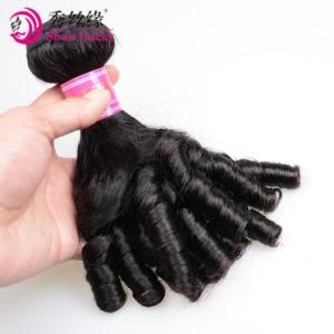 Natural Black Human Hair Weft Weaving Indian Virgin Hair Extension Africa Style Fumi Bundles