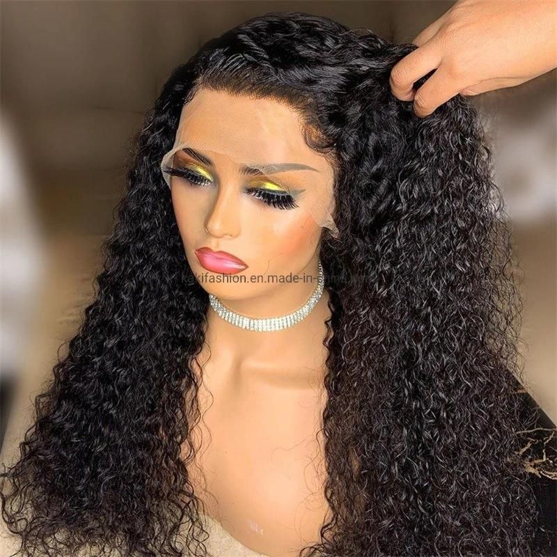 African Fashion Curly Synthetic Fiber Lace Frontal Wig