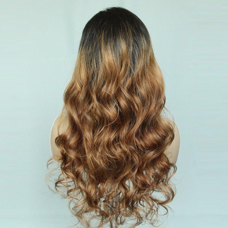 Human Hair Long Curly Fashion Remy Brazilian Hair Wig Hairpieces