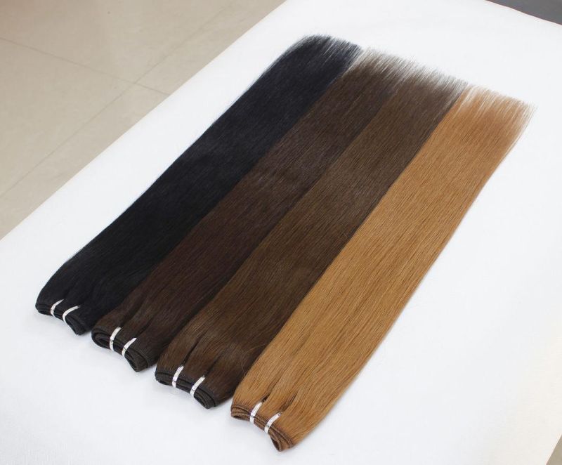 Straight Brazilian Human Hair Hair Bundles Black Blond Brown Color Remy Human Hair Weaving Bundles Extensions