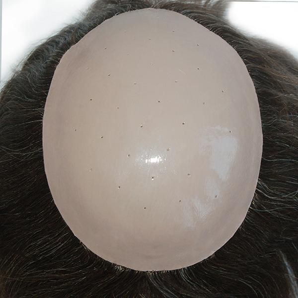 Special Color Silicon Injected Human Hair Replacement System