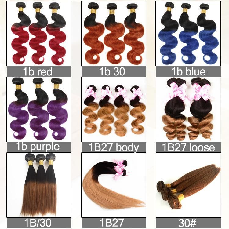 Brazilian Hair Body Wave 1b/350 Two Tone Hair Weave Bundles