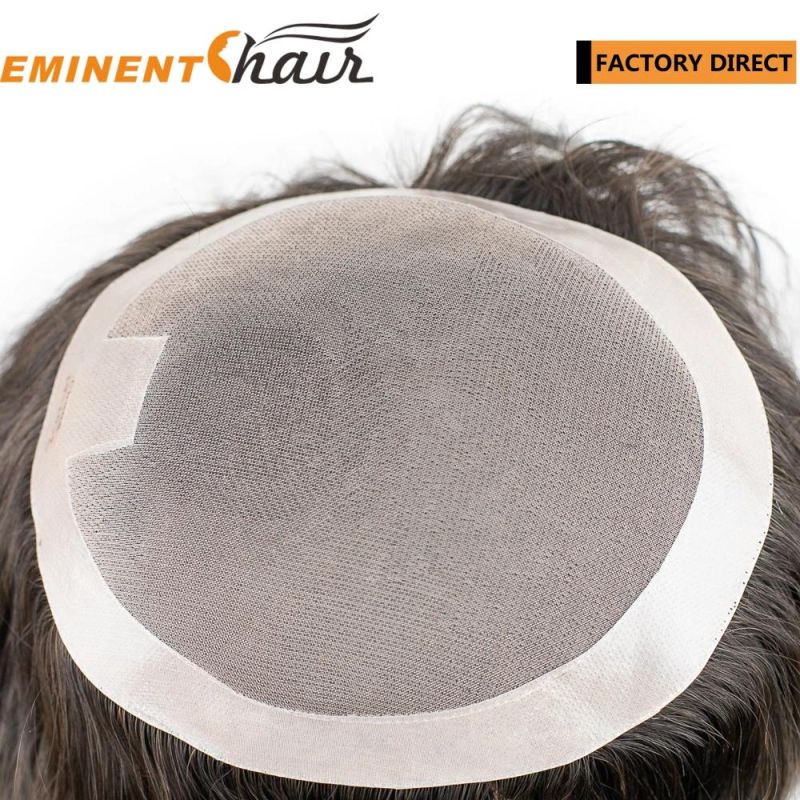 Human Hair Wig Custom Mono with PU Coating for Women
