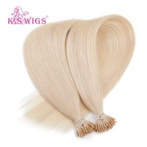 K. S Wigs I Tip Hair&#160; Color #24 Virgin Remy Human Hair Extension