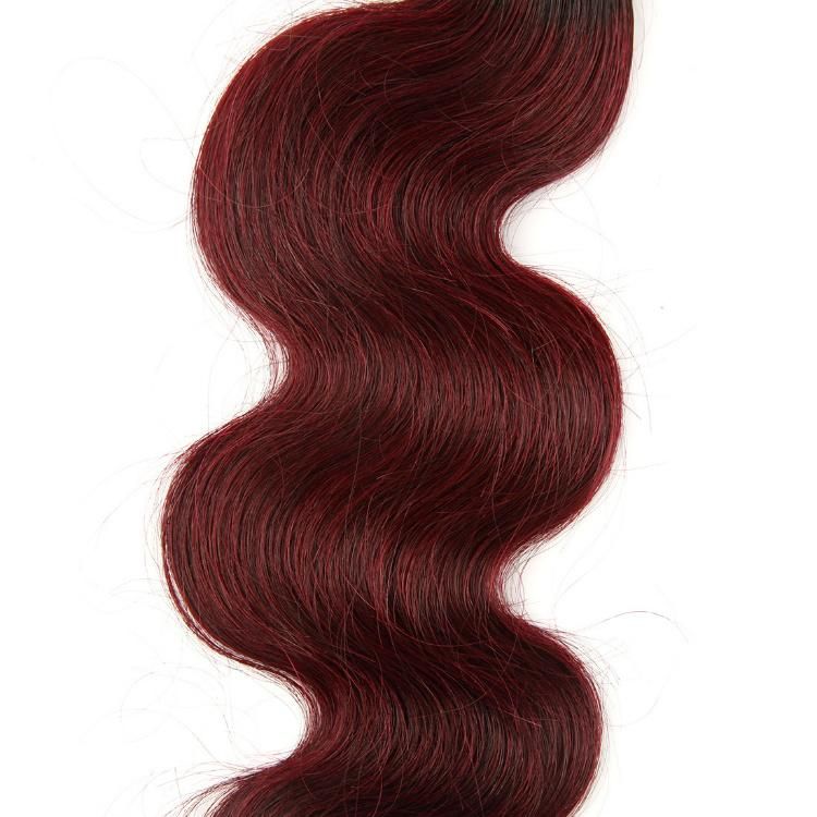 Wholesale 4X4 Lace Frontal Closure Body Wave Natural Human Hair#1b/99j