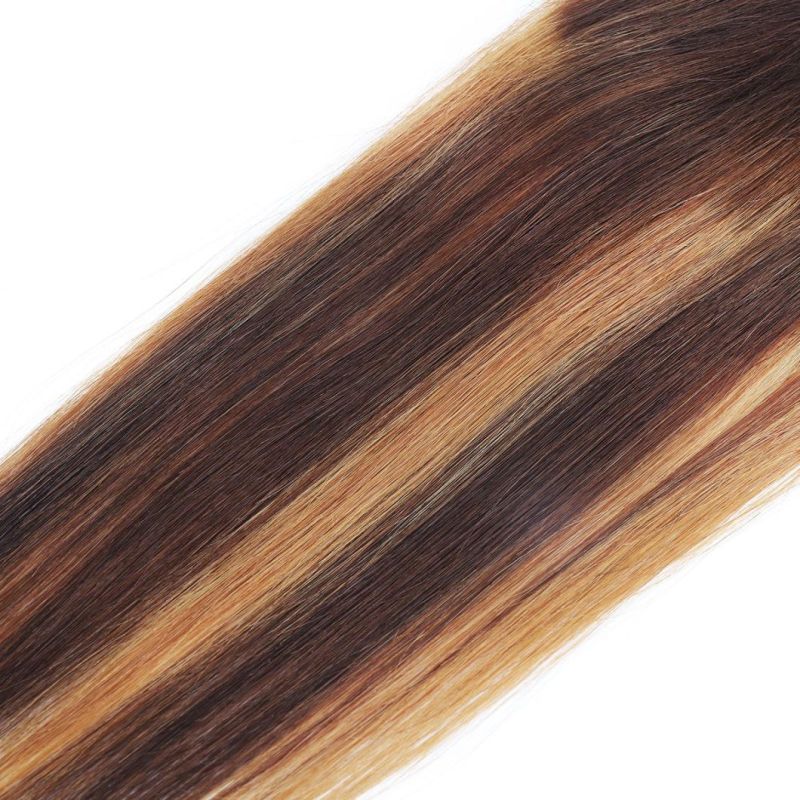 9A Brazilian Hair 4*4 Lace Frontal Closure Silky Straight Ombre Color Hair Weaving Crochet Braids