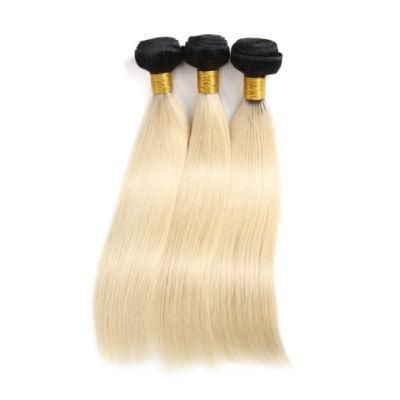 Ombre Peruvian Hair Straight Hair Bundles 1b/613 Ombre Blonde Human Hair Extensions
