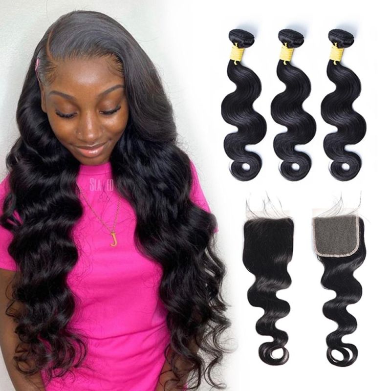 Kbeth Human Hair Toupees for Black Lady HD Film Transparent Swiss Lace Frontal Thin HD Swiss Lace Body Wave Closure with Natural Baby Hair Wholesale