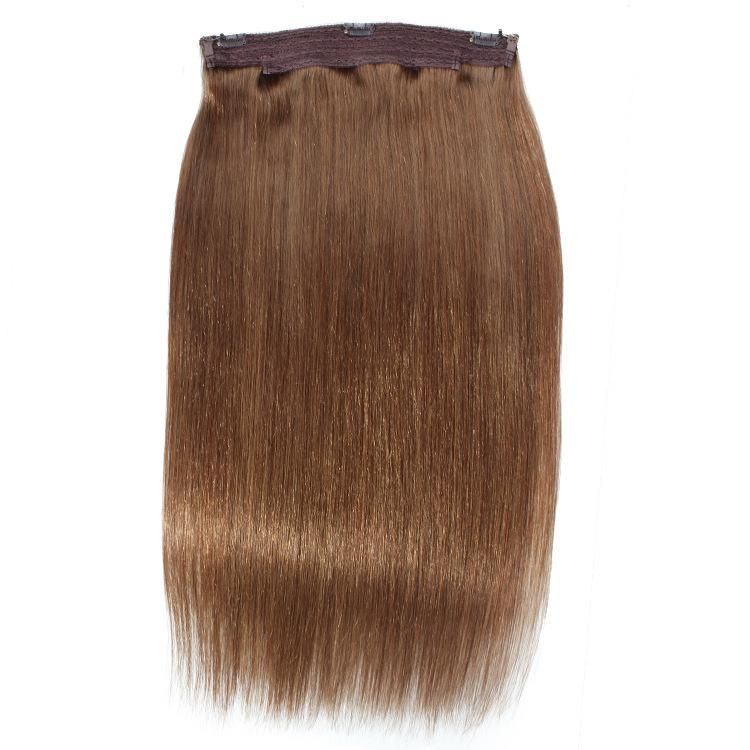 Indian Virgin Remy Human Halo Hair Extensions #8