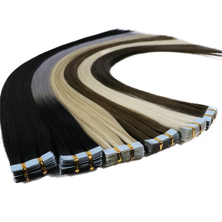 12A Blonde Double Drawn Virgin 100% Russian Hair Tape Hair Extensions