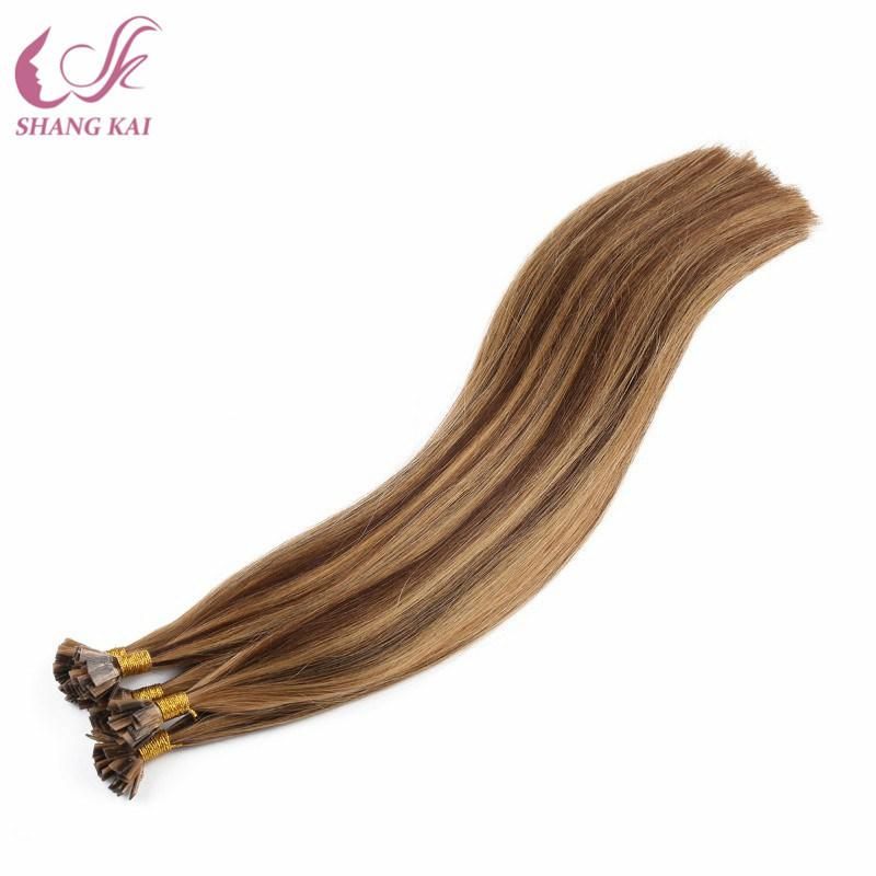 Cuticle Aligned Virgin Hair Indian Mix Piano Color Keratin Pre Bonded Flat Tip Hair Aliexpress