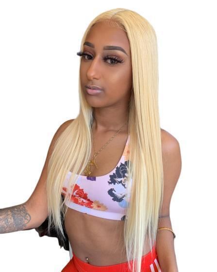 Kbeth Human Hair Wig for Femme Preplucked Straight Real 100% Remy Natural Custom Pre Pluck Light Blonde 613 360 13*4 Lace Frontal Wig with Closure Hot Selling