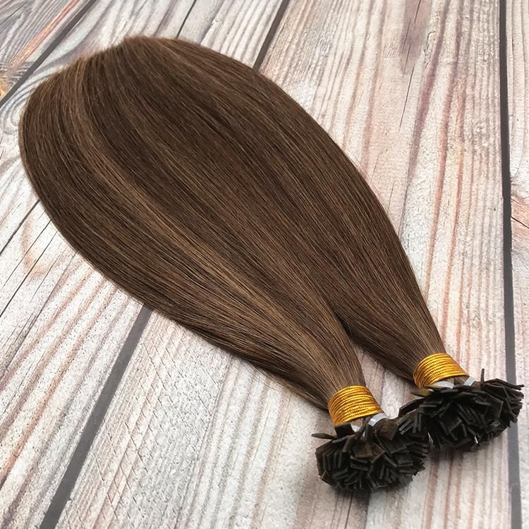 Kaki Hair Wholesale Virgin Remy Pre Bonded Double Drawn Flat Tip Hair Extension