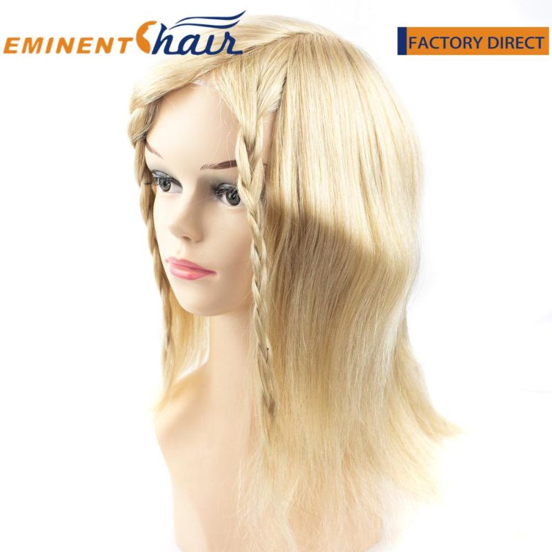 Remy Hair Custom Made Lace Front Skin Base Toupee for Women