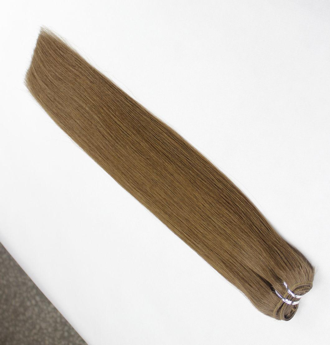 Straight Brazilian Human Hair Hair Bundles Brown Color Remy Human Hair Weaving Bundles Extensions