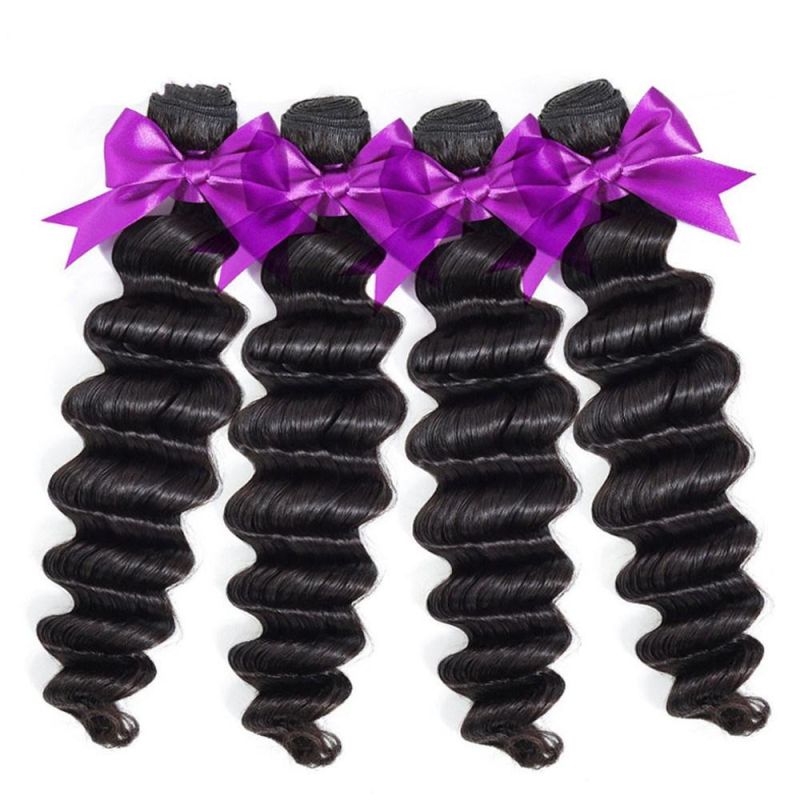 Brazilian Deep Wave Bundles with Closure 8-32 Inch Remy Human Hair 3 Bundles with Closure Monika Hair Closure with Bundles