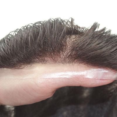 Normal Injected Skin High Quality Toupee Human Hair Wig